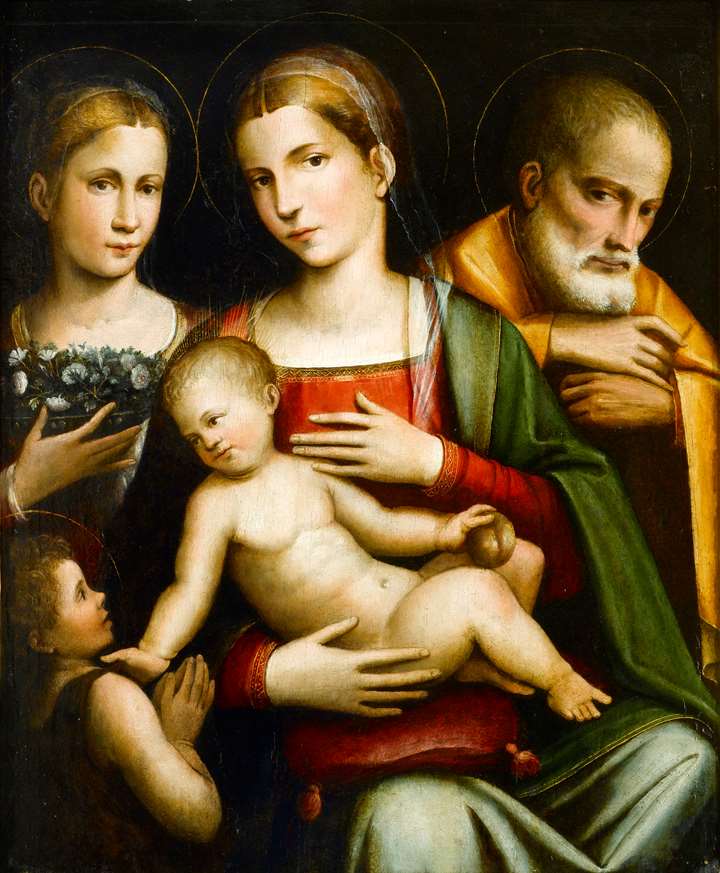 The Holy Family with the Infant Saint John the Baptist and Saint Elizabeth